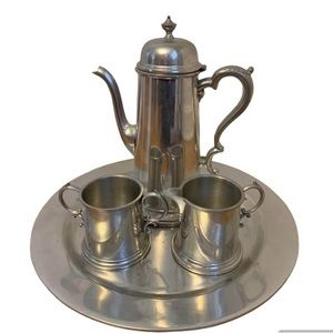 Boardman Colonial Pewter Coffee / Tea Set